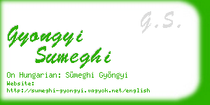 gyongyi sumeghi business card